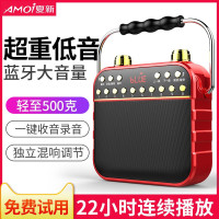 夏新（Amoi） 户外无线蓝牙音箱大音量广场舞超重低音炮随身便携迷你插卡老人收音机手提大功率充电音响