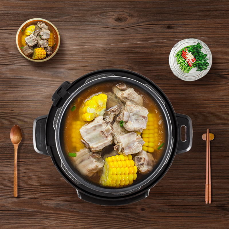 康佳KONKA家用电压力锅双喷内胆5L压力煲KYLG-5001E高清大图