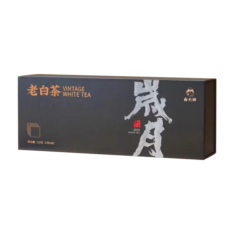 白大师茶叶高山春季福鼎白茶茶香浓郁宜品宜藏一级寿眉袋泡茶120g