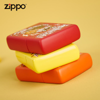 [苏宁自营]Zippo美国进口打火机彩印猪事顺利哑漆防风煤油火机好运祝福送礼zippo