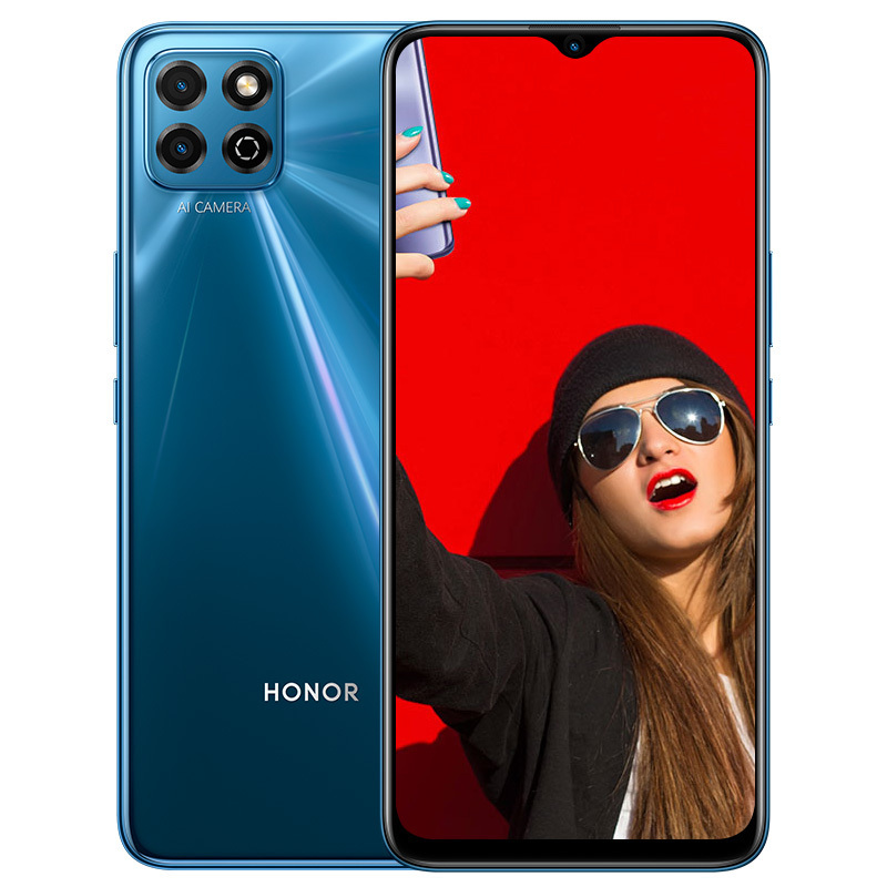 荣耀honor畅玩20全网通版4gb64gb极光蓝65英寸大屏莱茵护眼5000mah
