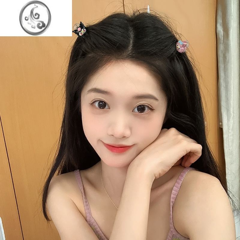 JiMi卡通头顶发夹小抓夹网红发卡小号女可爱刘海夹头发的夹子简约头饰