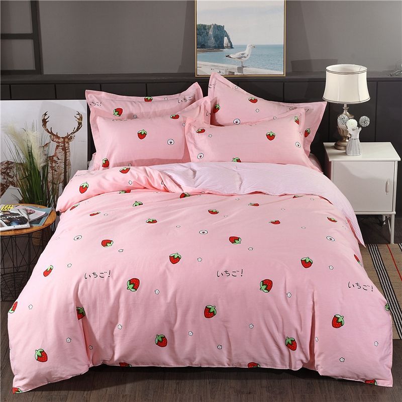 纯棉斜纹四件套床上用品床单被套4四件套