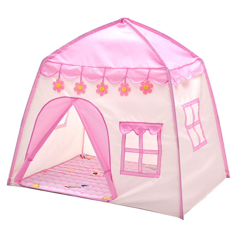 儿童帐篷游戏屋室内家用公主女孩睡觉屋小孩宝宝小房子梦幻小城堡粉