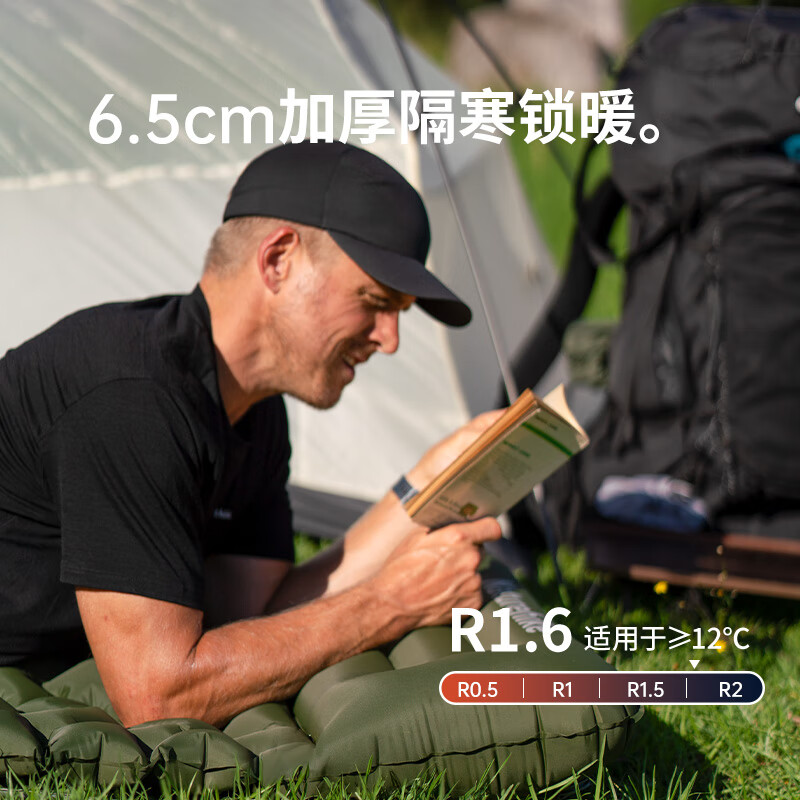 NatureHike挪客FC01充气垫CNK2550WS019双人/6.5cm/军绿色高清大图