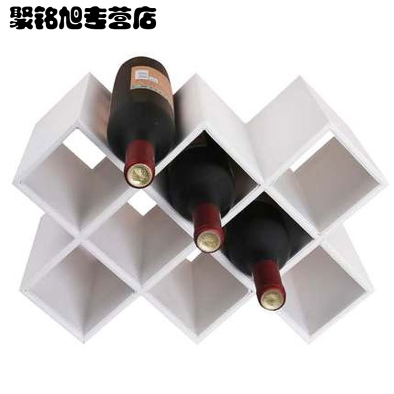 红酒架摆件现代简约实木家用客厅欧式创意葡萄酒瓶柜格装饰置物架家装建材及五金住宅家具架类酒架