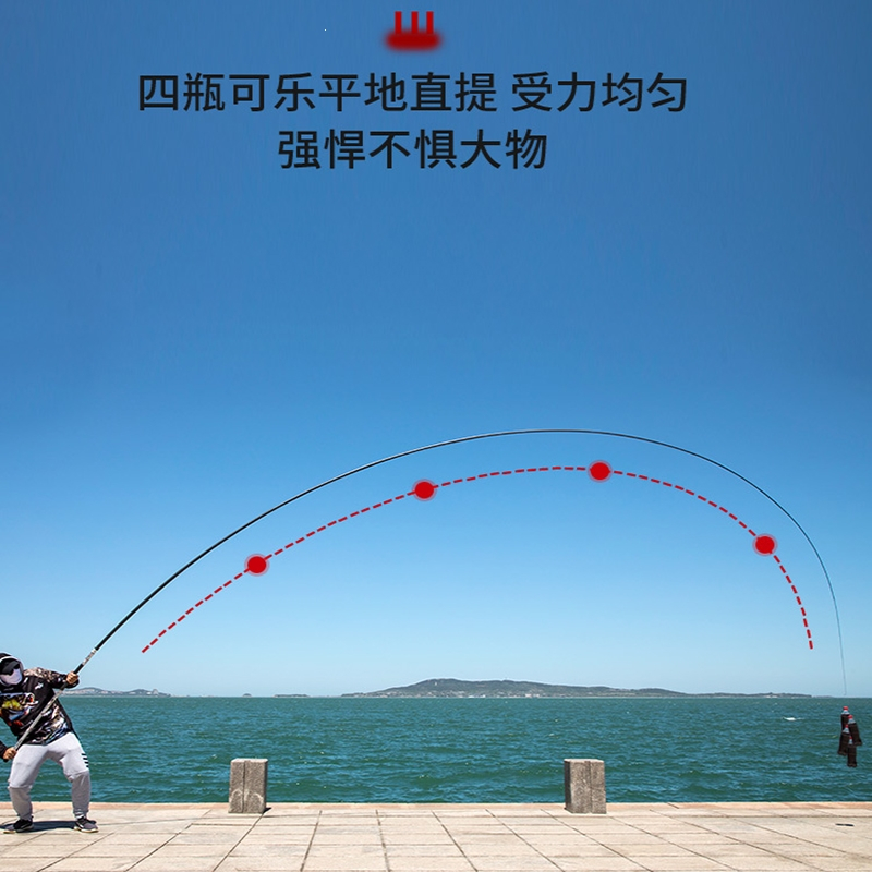 迈高登传统钓长杆鱼竿手杆超硬炮杆910121315米钓鱼竿