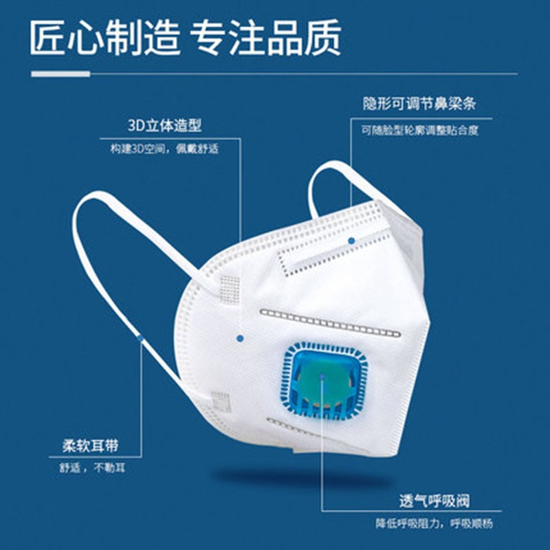 防尘口罩kn95口罩防雾霾pm2.5防粉尘带呼吸阀