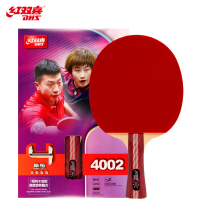 红双喜DHS乒乓球成品拍横拍双面反胶弧圈结合快攻4星R4002