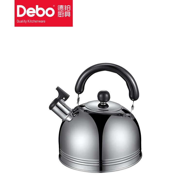 Debo德铂莱比锡之恋不锈钢三件套炒锅汤锅鸣笛水壶3L/20/32cm-高清大图