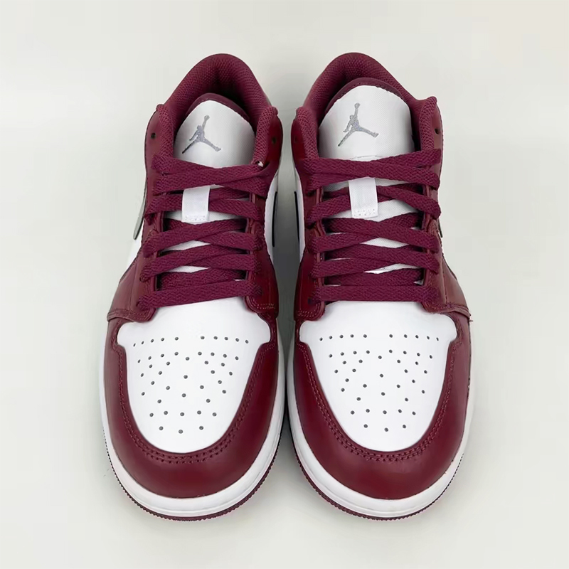 aj热卖nike耐克airjordan1lowaj1白红复古低帮篮球鞋553558615