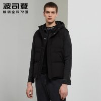 男士2019新款短款连帽休闲宽松背心羽绒马甲保暖