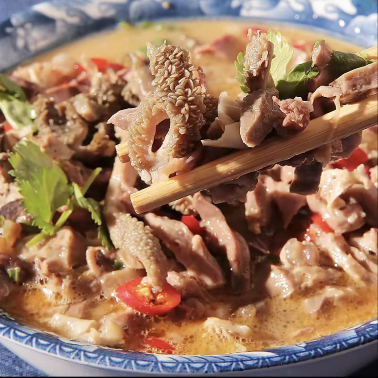 巴林牧场内蒙古羊杂精品羊草原羊杂200g*5袋高清大图