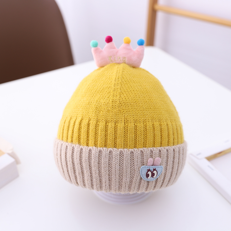 毛线帽子韩国秋冬新款保暖可爱超萌针织帽套头帽男女宝宝帽子帽子童