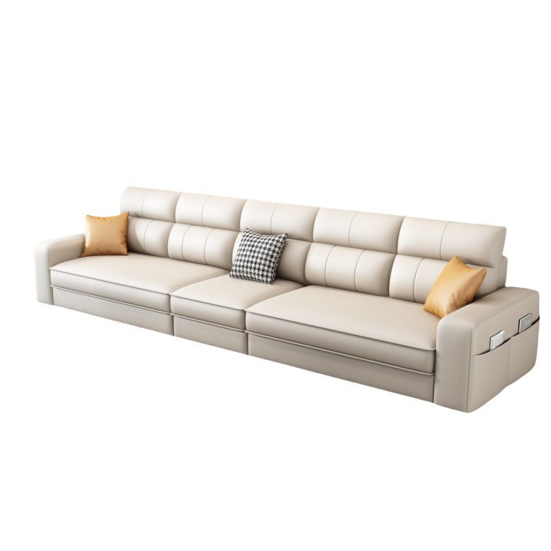 铭思达皮艺沙发五人位张高清大图