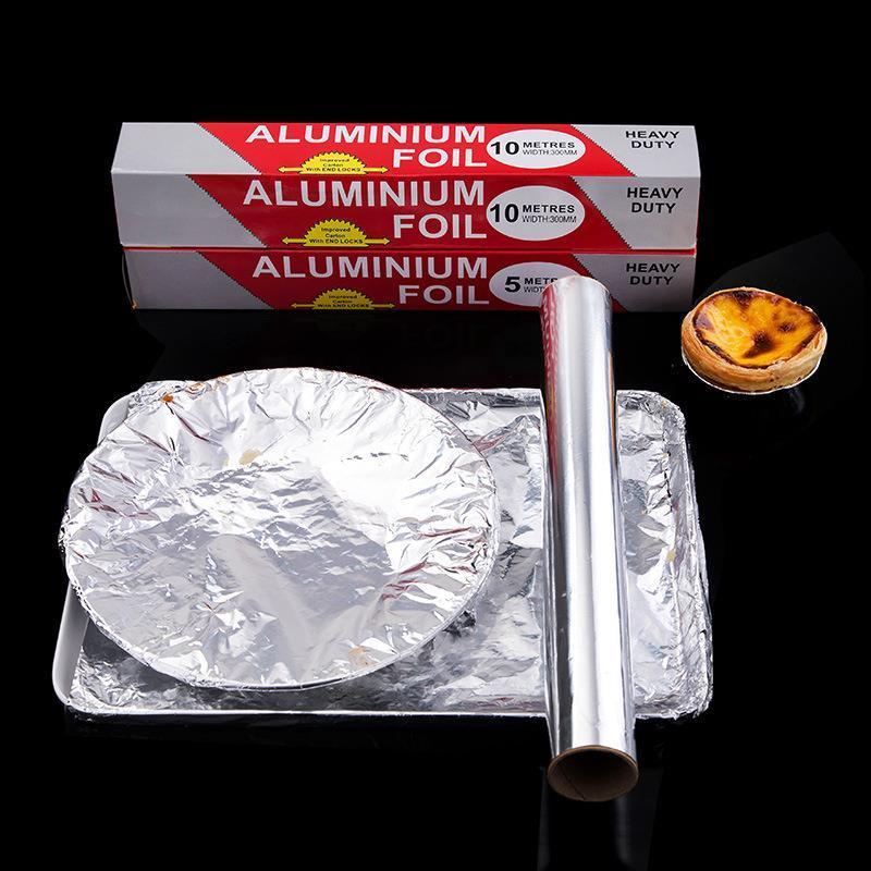 锡纸烧烤家用烤箱盘厨房烘焙烤鱼肉红薯鸡翅花甲锡箔纸加厚铝箔纸高清大图