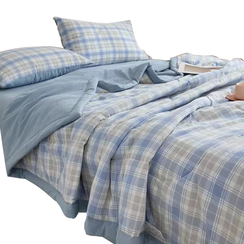 历途科技 全棉夏凉被 150CM*200CM 条高清大图