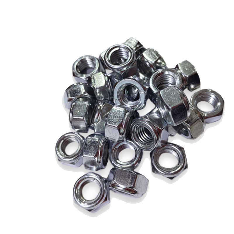 炯毅 六角法兰螺母锁紧带垫防松螺帽防滑自锁螺丝帽 1型全金属六角锁紧螺母 M10 个高清大图