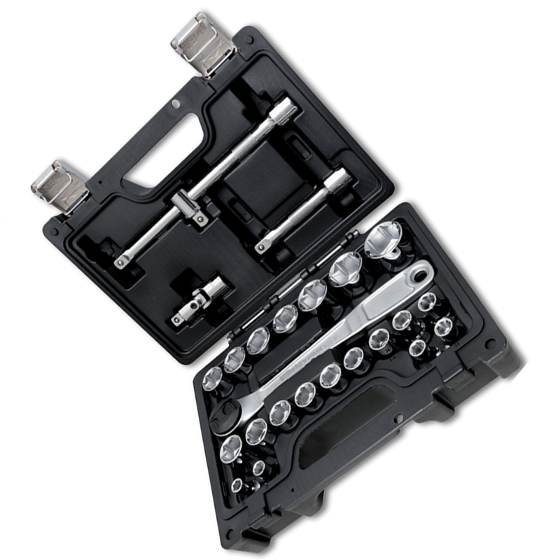 百塔 BW 923E/C25 25件1/2“六角套筒和配件组套(塑料盒)高清大图