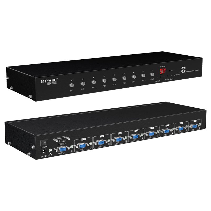 迈拓维矩VT0801 vga切换器8进1出8口高清音频视频切换器八进一出高清大图