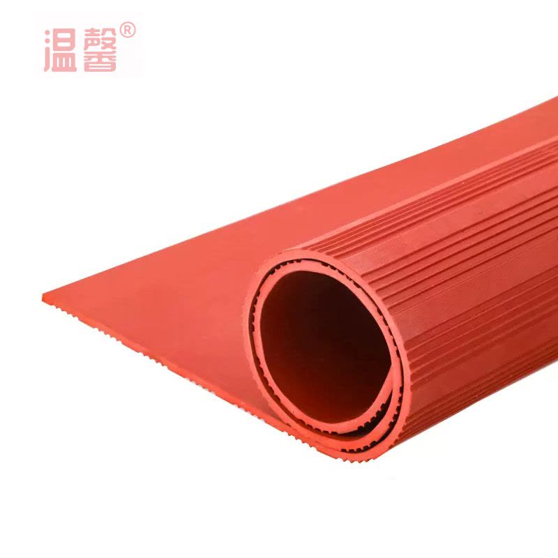 温馨 绝缘垫 红色条纹10mm*1m*5m 卷图片