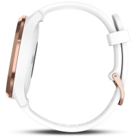 佳明（GARMIN）迪丽热巴同款 vivomove hr 玫瑰金 心率运动健康30防水智能通知指针隐藏式触摸屏智能手表 运动版M号