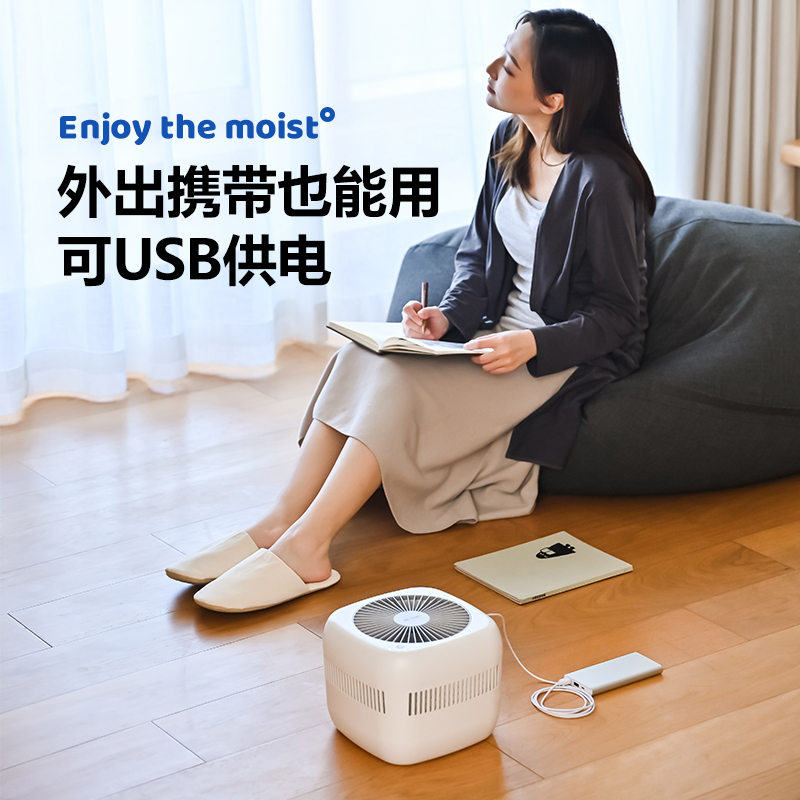 顽米无雾加湿器家用静音卧室孕妇婴儿净化空气小型机空调房客厅