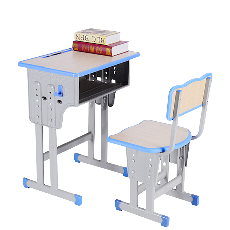 东升顺中小学生课桌椅学校培训班辅导班课桌升降儿童书桌学习课桌椅套装高清大图
