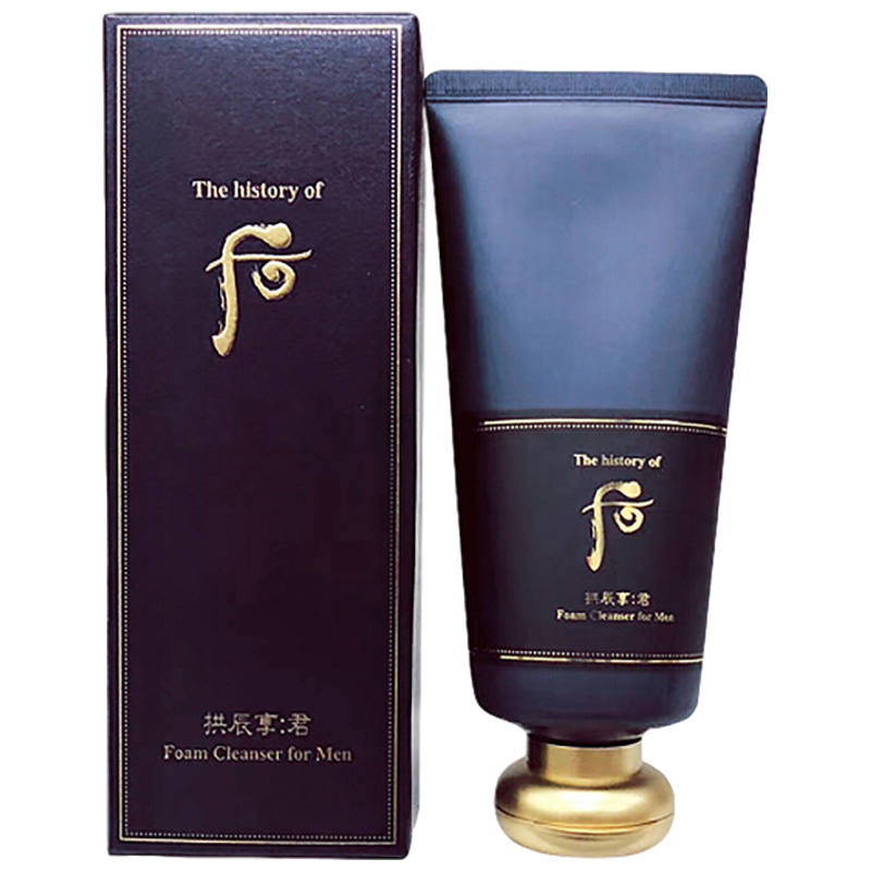 [男士奢华专享]Whoo 后 拱辰享 男士君泡沫 洁面膏 180ml/盒 男士专享高清大图