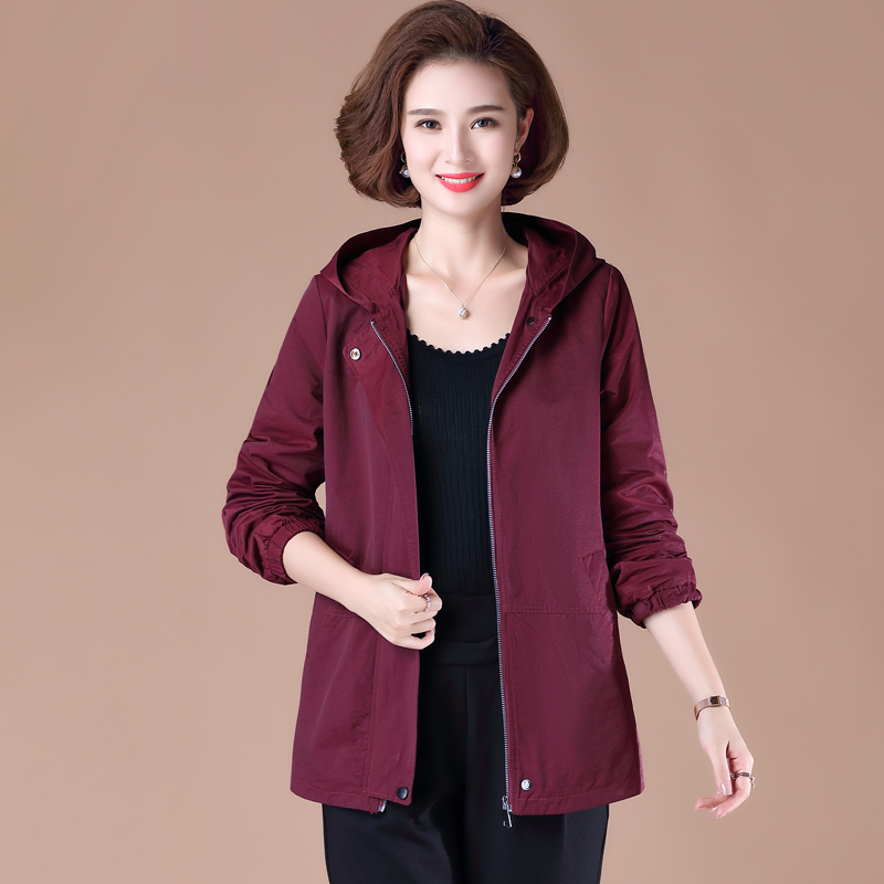 fish basket中年妈妈秋装外套薄款40岁50妇女上衣洋气中老年女装秋天