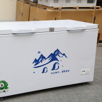 商用冰柜大容量冷冻柜双开冷冻冷藏卧式冷柜 2075*750*880[铁管]