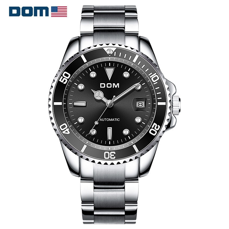美国dom多姆品牌手表男绿水鬼全自动机械表腕表时尚运动m1310d