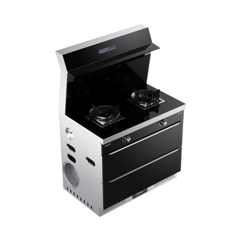 亿田 entive J05X 集成灶 消毒烘干柜 储物柜 油烟机 5.0Kw大火力 集成灶一体灶家用消毒(液化气)