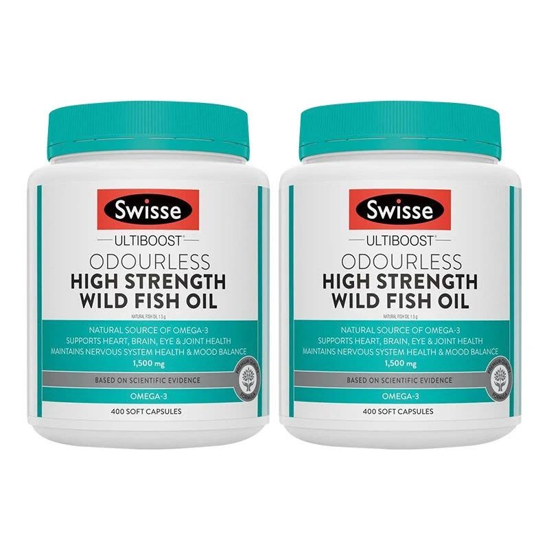 斯维诗Swisse成人无腥味深海鱼油胶囊400粒/瓶装更高含量1500mg 鱼油/深海鱼油 澳洲原装进口 香港保税随机发图片