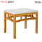 宏绮家具 定制原木茶几 大理石台面 方几 550*550*500 个