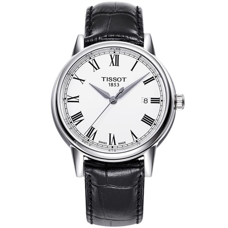 瑞士(TISSOT)天梭手表 卡森系列 复古表盘 石英表男士 T085.410.16.013.00