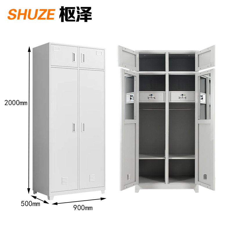 枢泽 钢制更衣柜 物品柜 双门 台