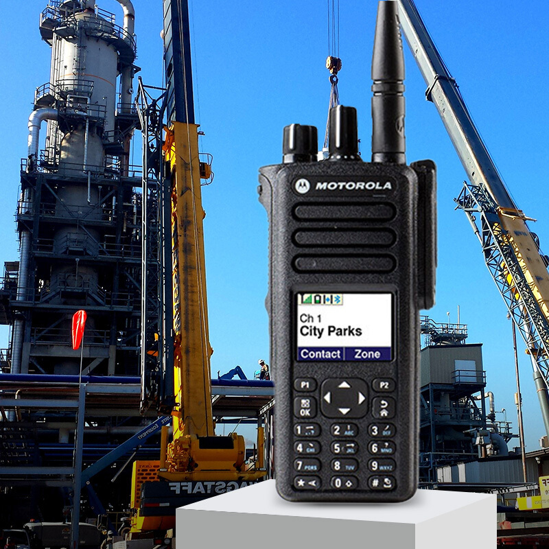 摩托罗拉(MOTOROLA) GP338D+ 数字对讲机 大功率数模兼容专业通讯手台 黑色
