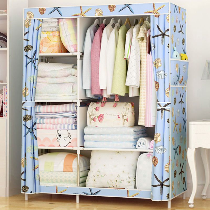 简易衣柜家用租房卧室布艺布衣柜简约现代学生宿舍小衣柜组装衣橱