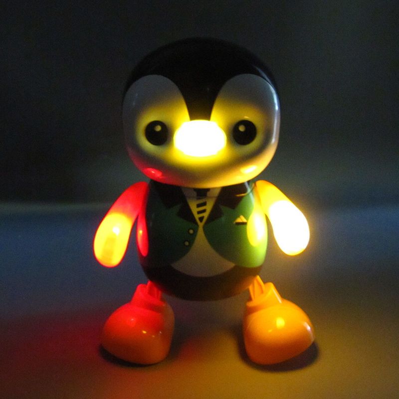 抖音网红跳舞企鹅机器人玩具灯光音乐摇摆儿童电动男女孩公仔玩偶