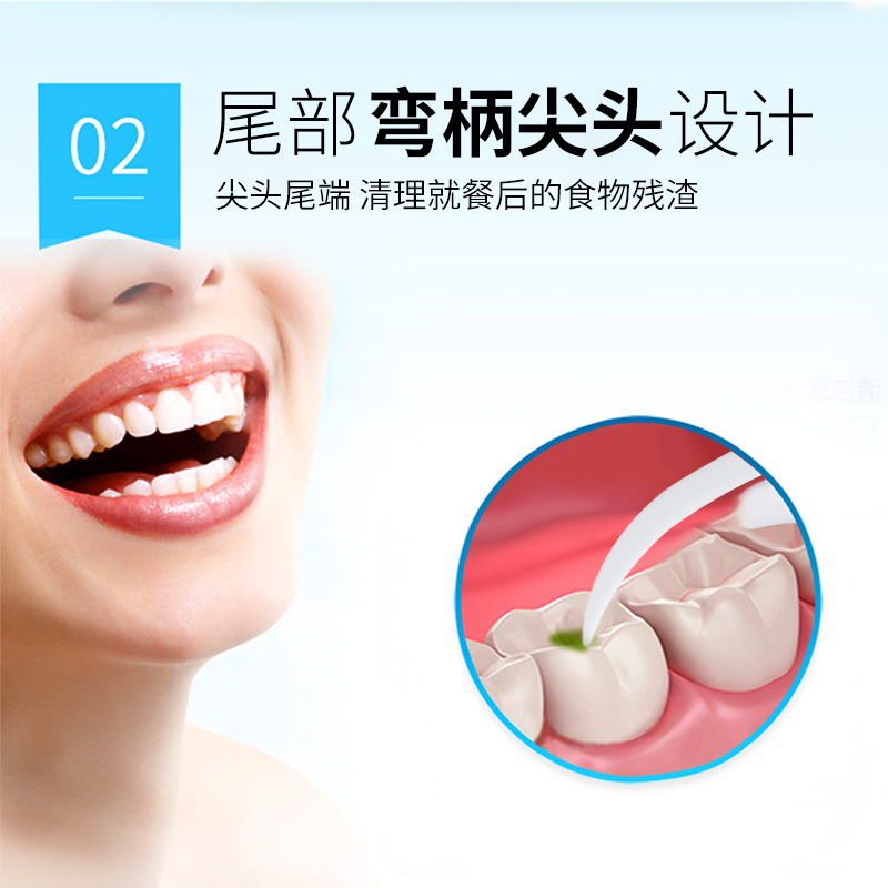 希艺欧 高弹力盒装牙线50只装 居家旅行便捷出行高清大图