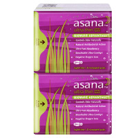 阿莎娜asana 加拿大原装进口超薄棉面夜用卫生巾 8P