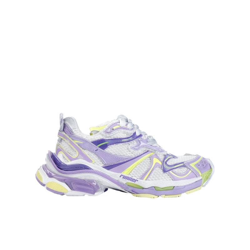 巴黎世家(Balenciaga)女款跑步鞋网面透气舒适圆头系带低帮运动鞋
