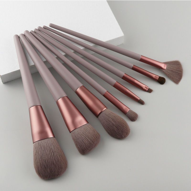 8支四季青 四季青化妆刷套装全套刷沧州散粉刷修容刷便携眼影套刷速干