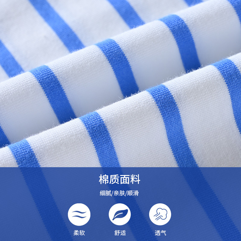 [清仓价:19元]铅笔俱乐部童装新款男童背心小童无袖T恤儿童纯棉条纹上衣