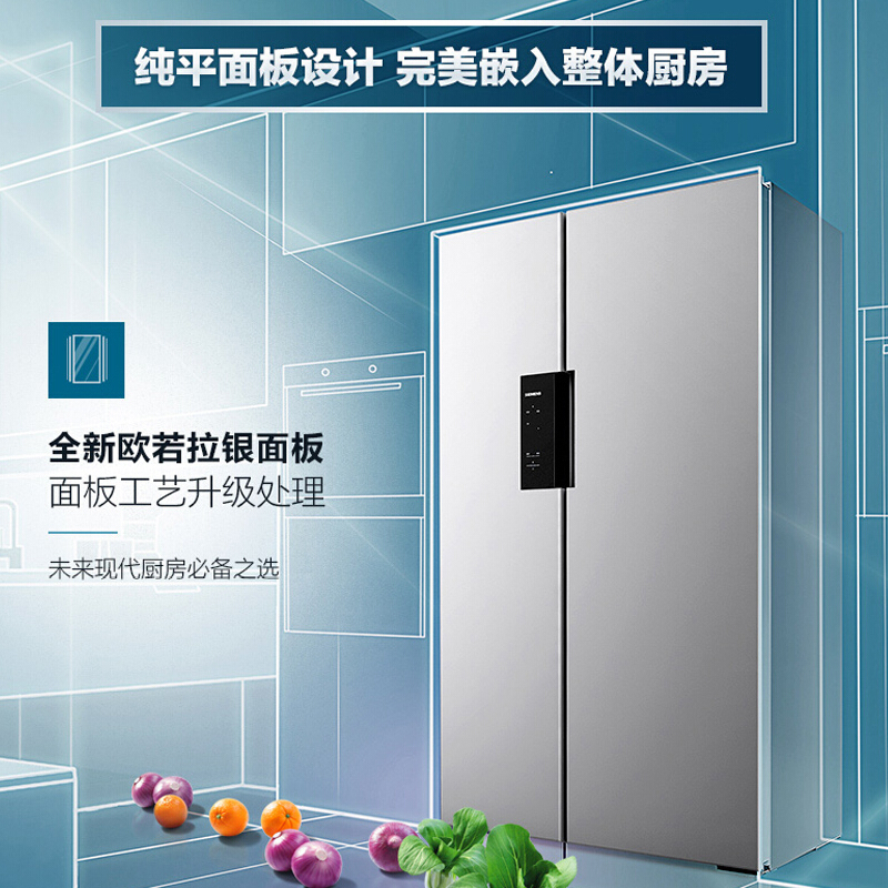 西门子 SIEMENS 冰箱对开门 610升 双开门变频 风冷 无霜家用双门电冰箱KA92NE9CTI