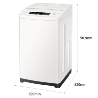 Haier/海尔洗衣机波轮小神童迷你小型全自动6.5公斤 漂洗甩二合一白色家用非变EB65M019