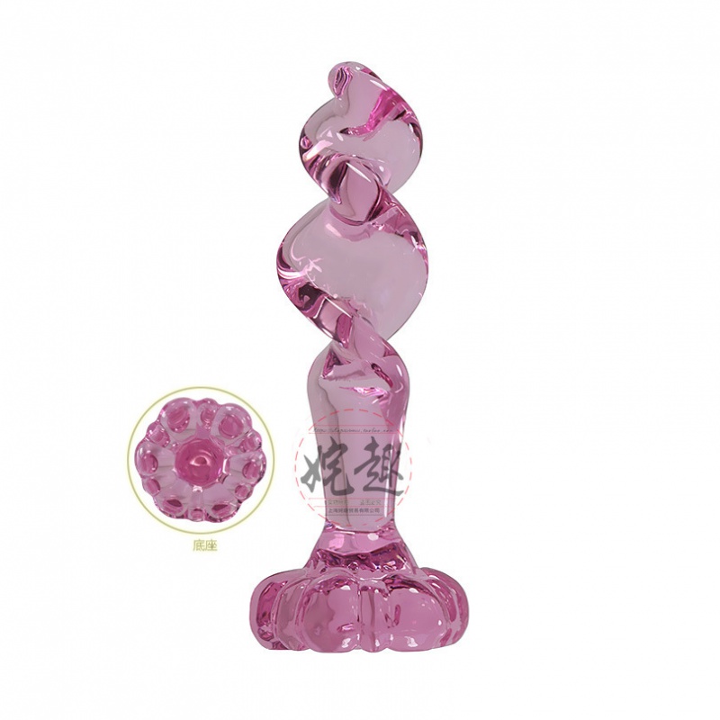 水晶玻璃肛塞G点后庭菊花刺激男女外出自玩情趣快感床上成人用品 型号B65高清大图