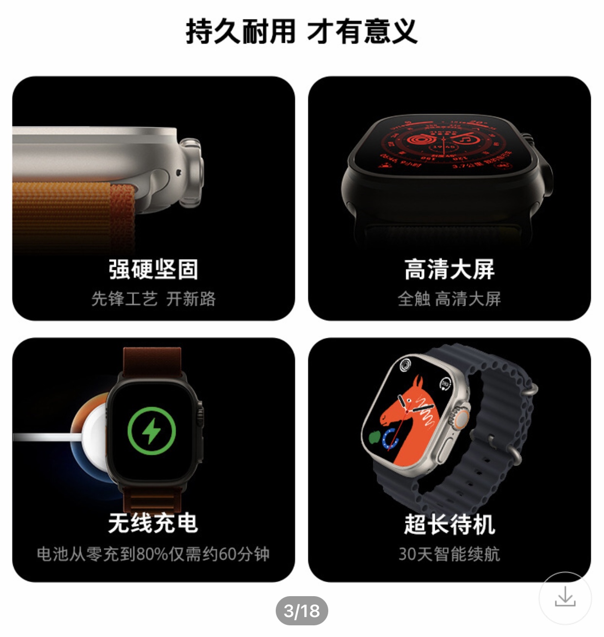 绘邦『官方正品』 新款C800ultra(Fitpro)蓝牙通话音乐心率血氧血压睡眠监测智能 黑色黑胶高清大图