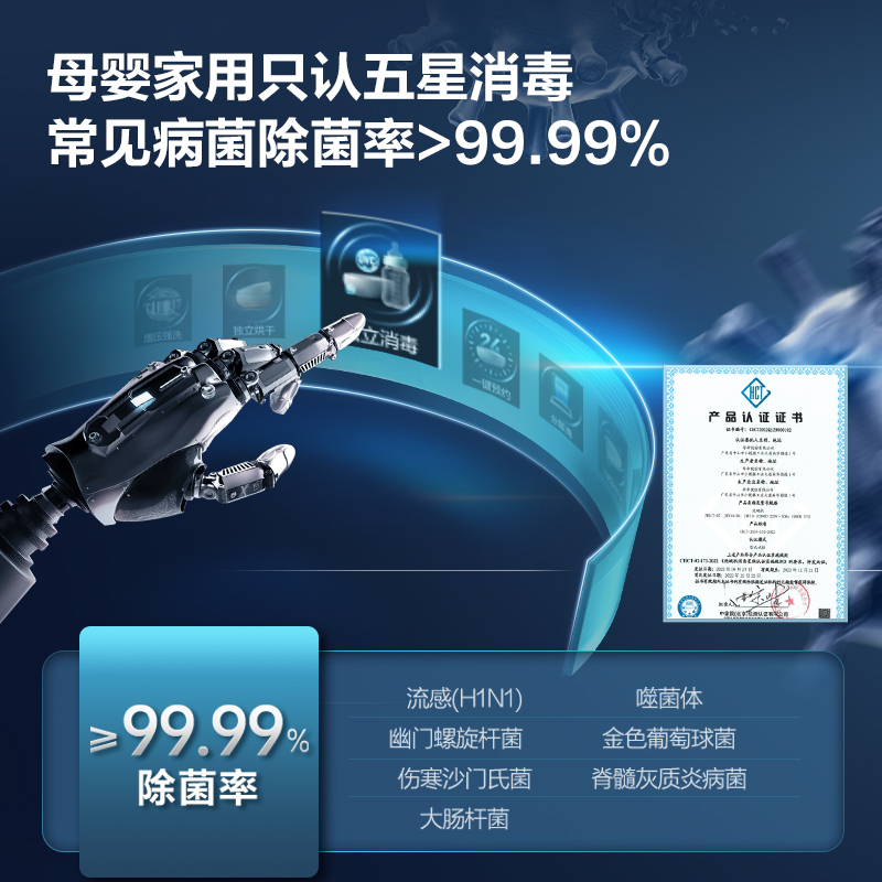 华帝(vatti)16+2套洗碗机嵌入式 1级覆盖全域洗105℃热风独立烘干家用变频节能 一级水效 双子星系列D3000